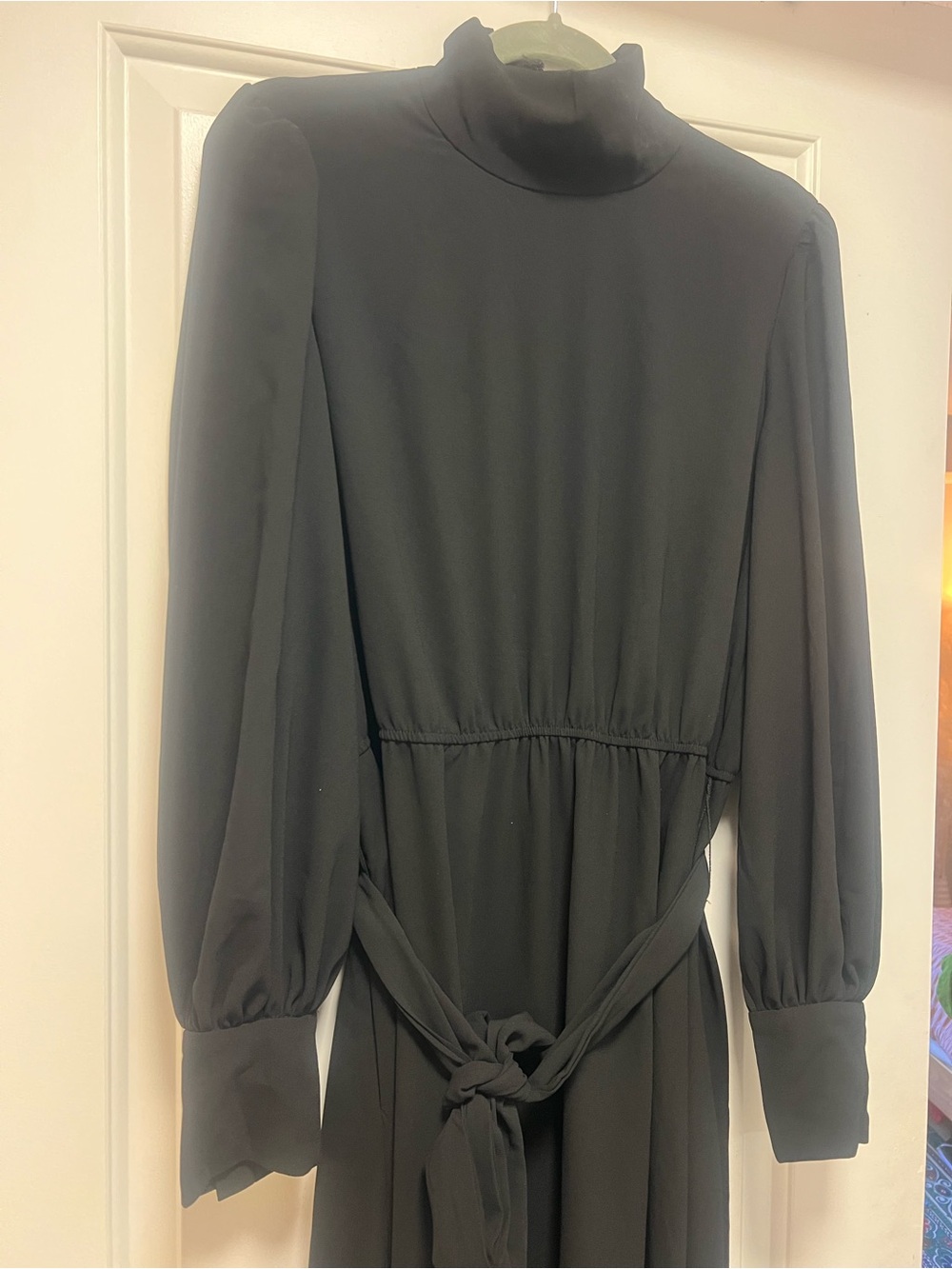 NWT Alexia Admor Black High-Neck Long Sleeve Dress